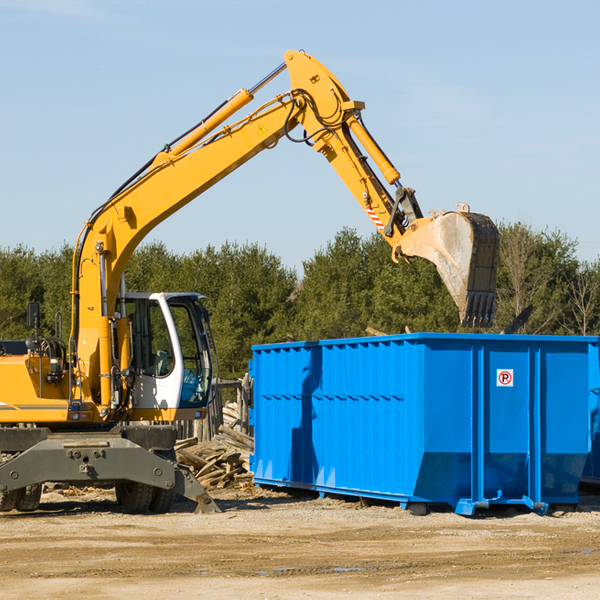 are there any restrictions on where a residential dumpster can be placed in Garland